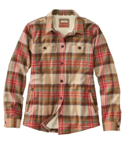 Clearance L.L.Bean "Women's Scotch Plaid Shirt, Sherpa-Lined"