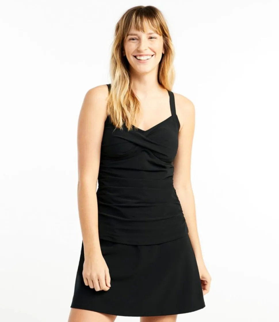 Fashion L.L.Bean "Women's Shaping Swimwear, Tankini Top" Black