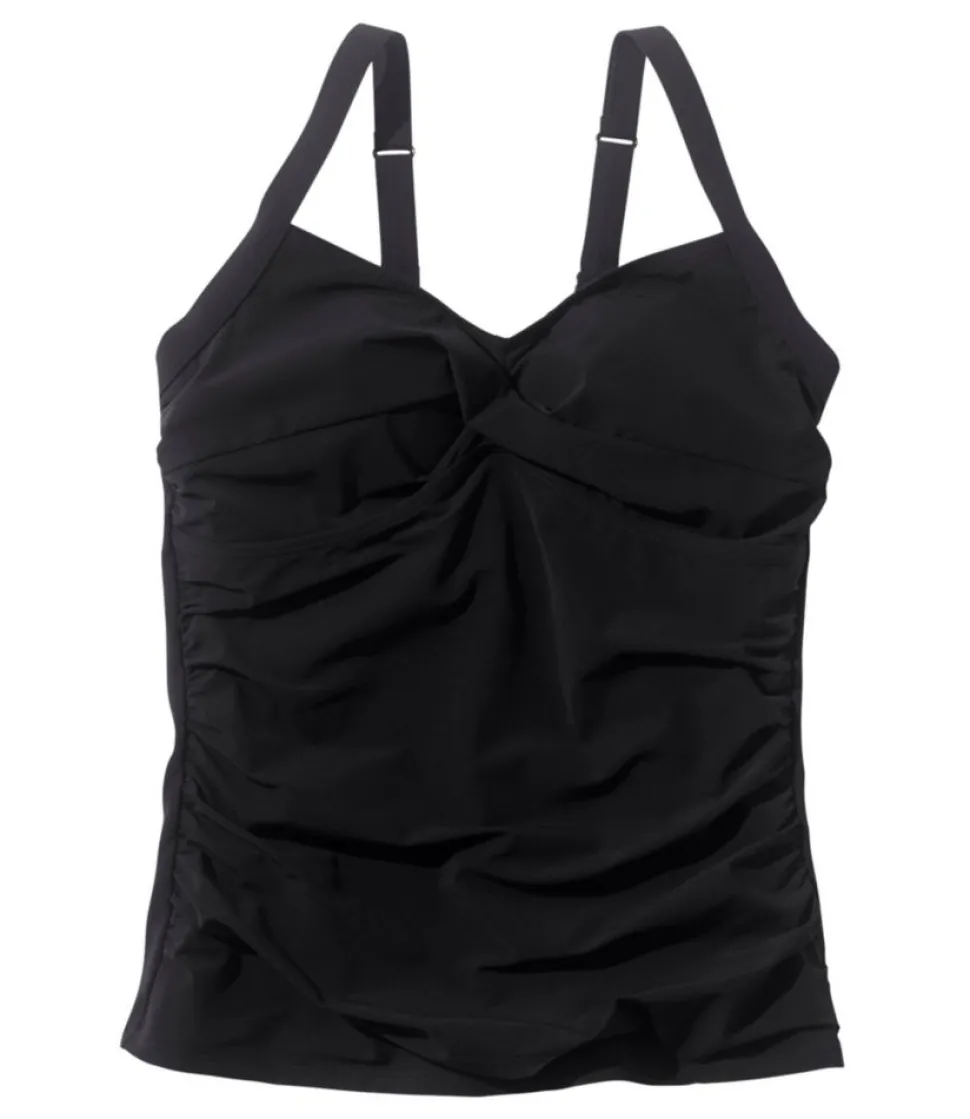 Fashion L.L.Bean "Women's Shaping Swimwear, Tankini Top" Black