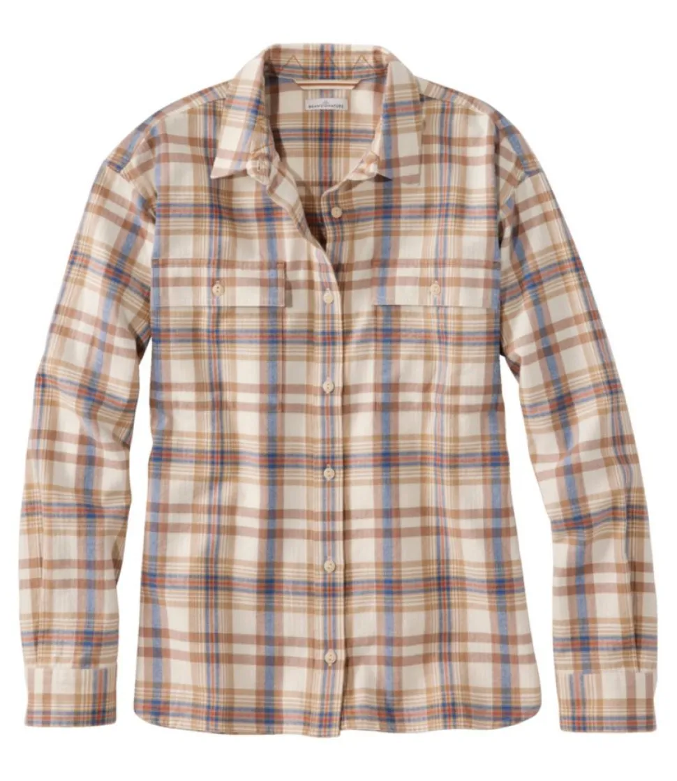 Cheap L.L.Bean "Women's Signature Camp Flannel Shirt"