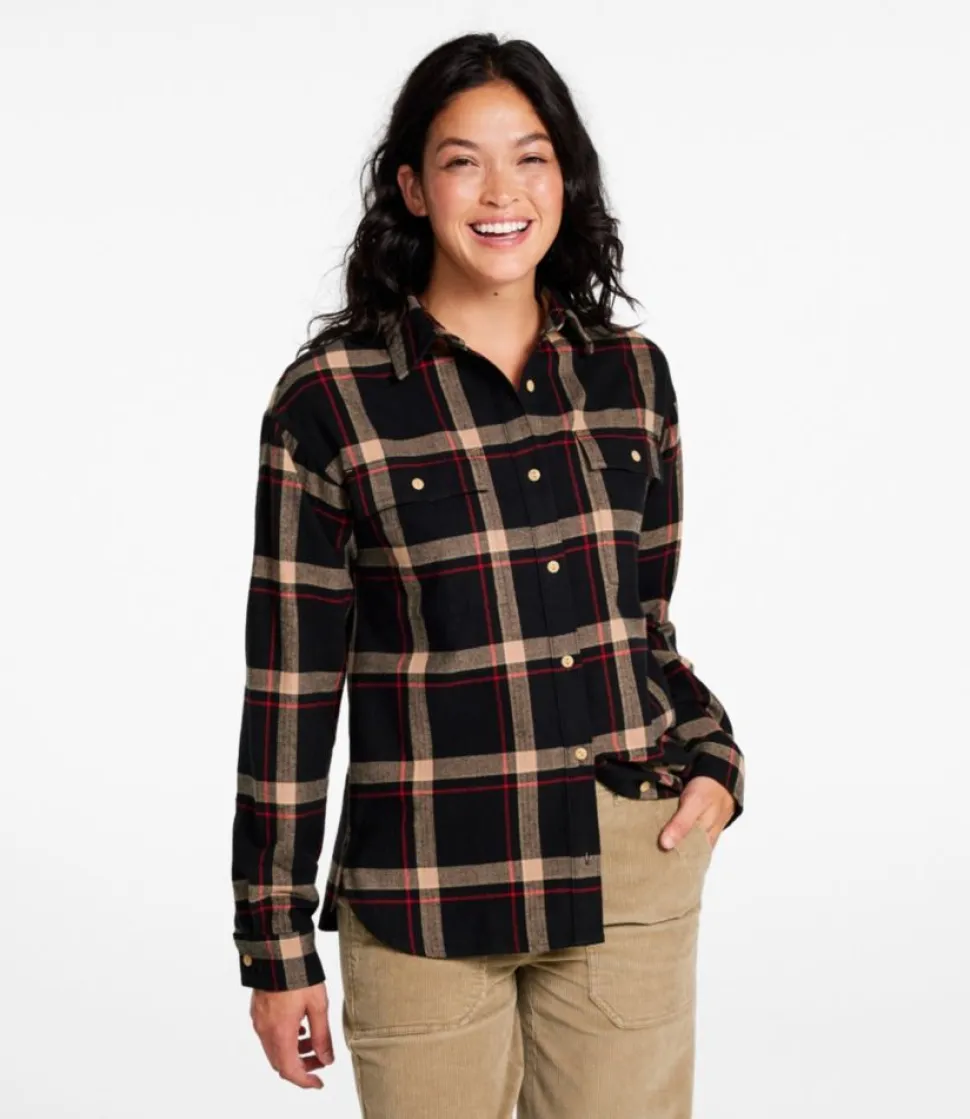 Cheap L.L.Bean "Women's Signature Camp Flannel Shirt"