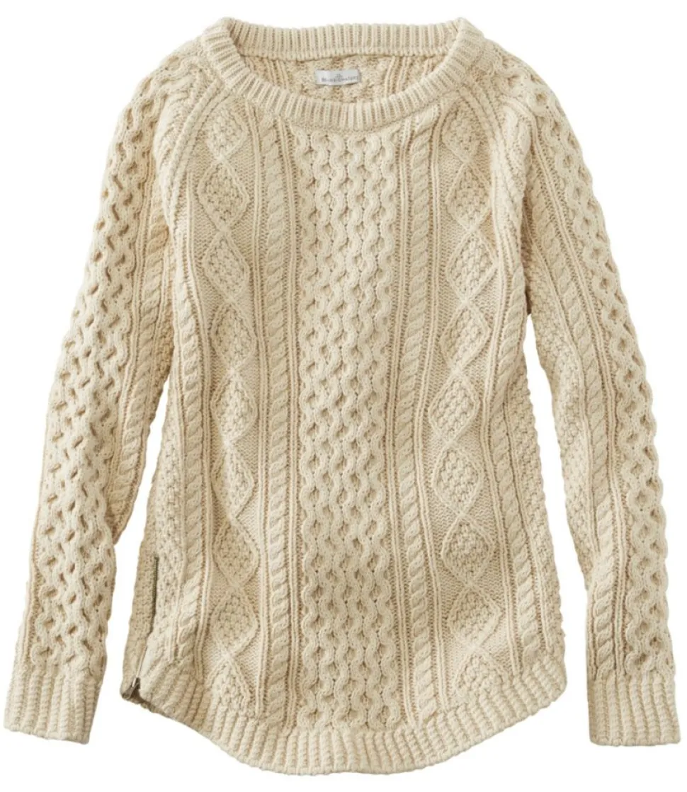 Shop L.L.Bean "Women's Signature Cotton Fisherman Tunic Sweater"