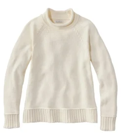 Fashion L.L.Bean "Women's Signature Original Cotton Sweater, Rollneck" Sailcloth