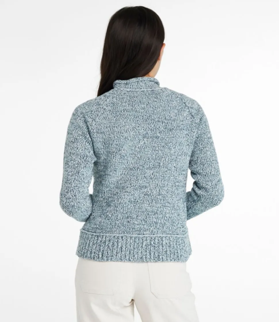Fashion L.L.Bean "Women's Signature Original Cotton Sweater, Rollneck" Sailcloth