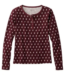 Flash Sale L.L.Bean "Women's Signature Rangeley Cotton Tee, Henley"