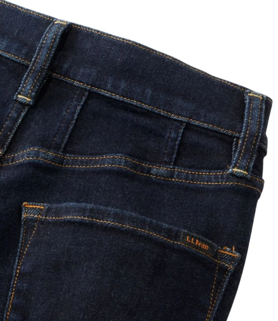 Outlet L.L.Bean "Women's Signature Stretch Jeans, High-Rise Flare" Midnight