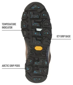 Discount L.L.Bean "Women's Snow Sneakers 4 with Arctic Grip, Mid Lace-Up" DarkCinder