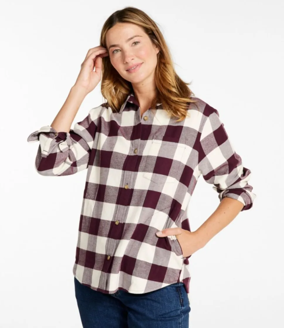 Flash Sale L.L.Bean "Women's Soft-Brushed Flannel Shirt"
