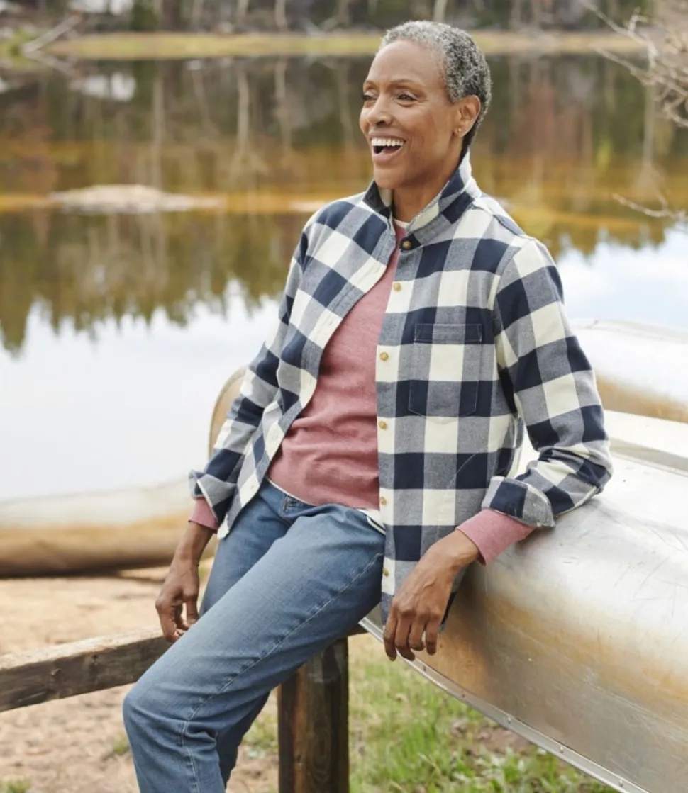 Flash Sale L.L.Bean "Women's Soft-Brushed Flannel Shirt"