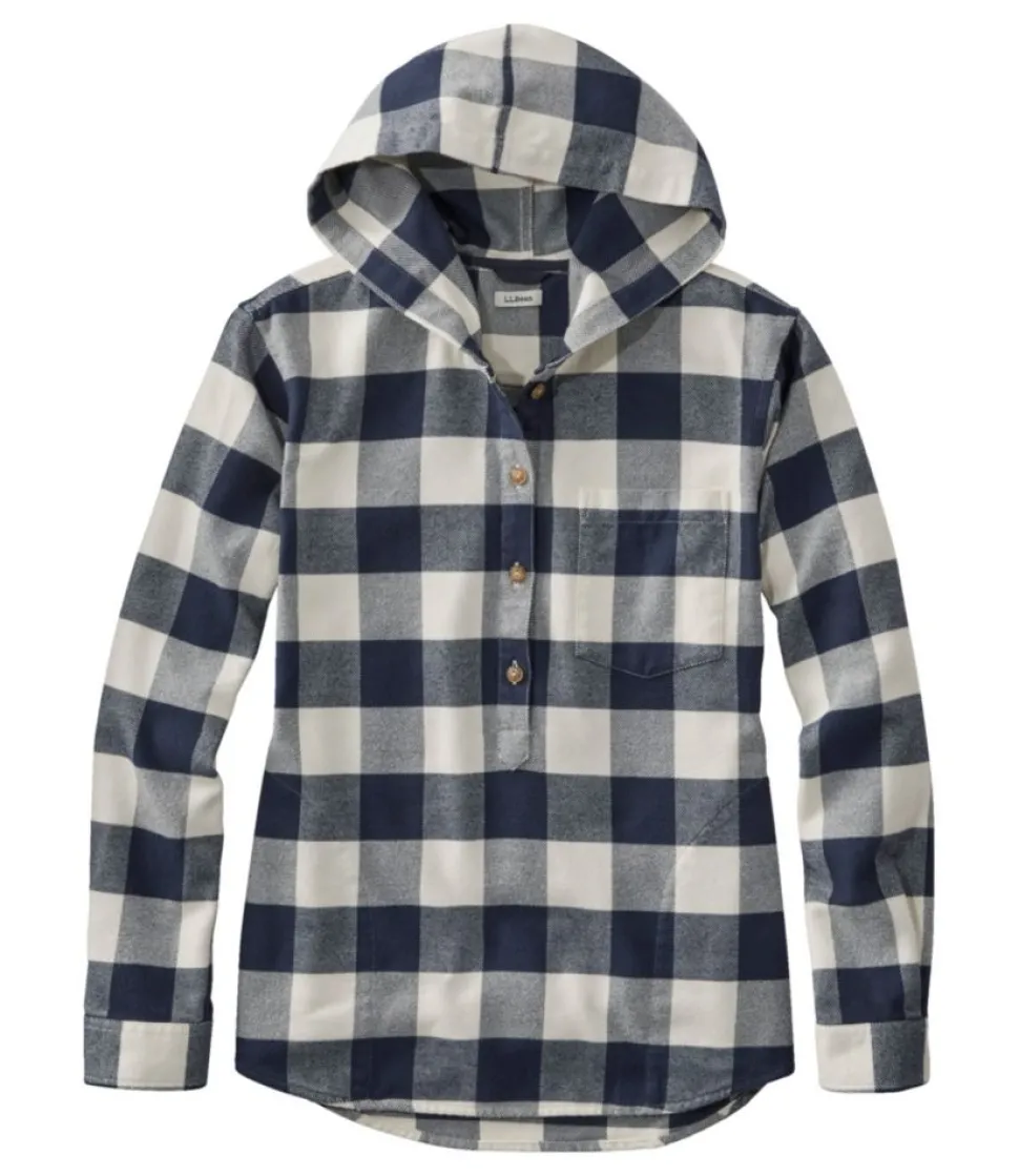 Shop L.L.Bean "Women's Soft-Brushed Flannel Hoodie"