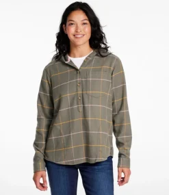 Shop L.L.Bean "Women's Soft-Brushed Flannel Hoodie"