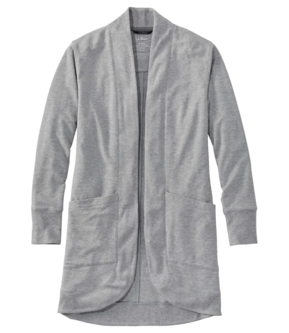 Hot L.L.Bean "Women's SoftFlex Long Open Cardigan"