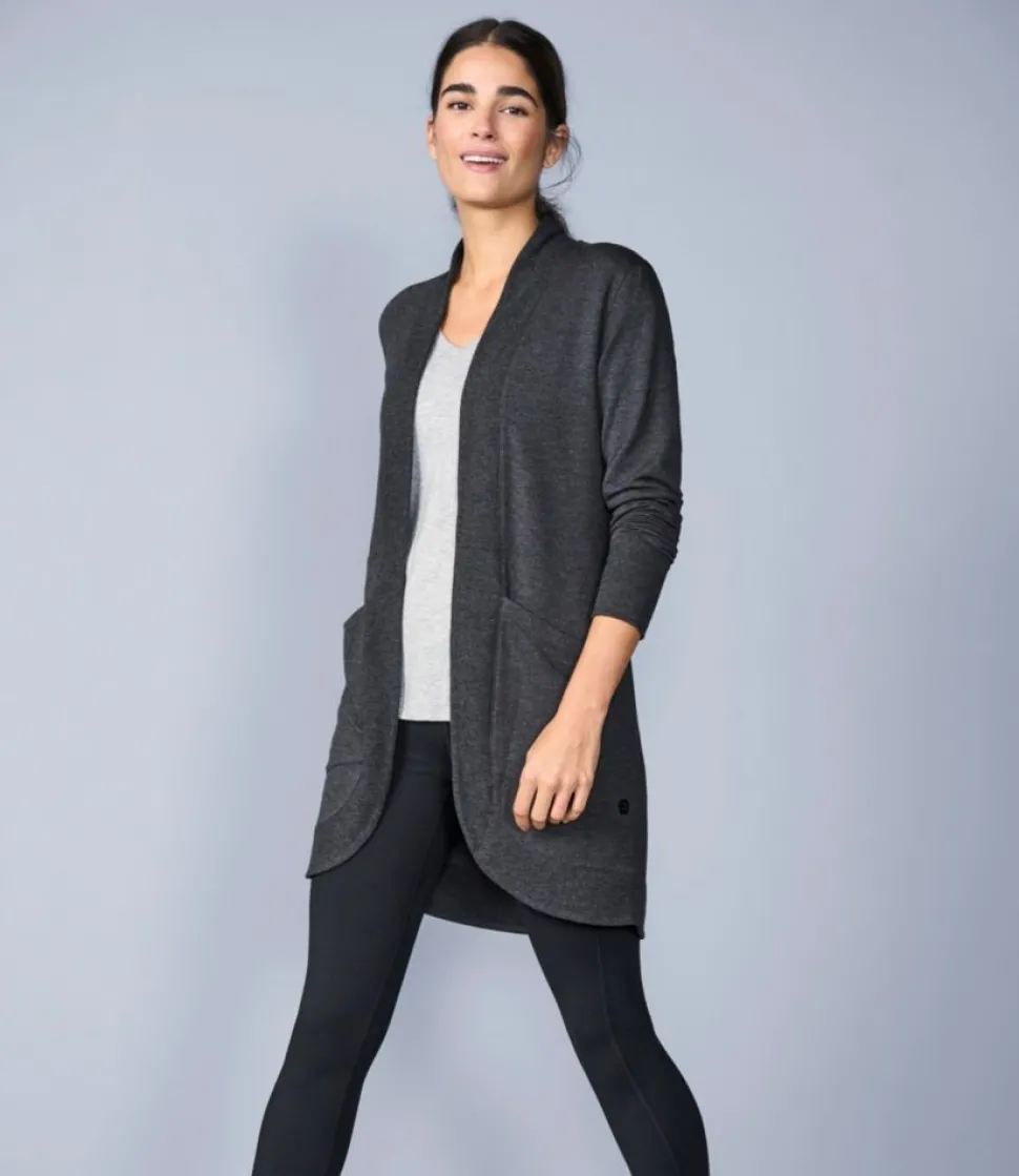 Hot L.L.Bean "Women's SoftFlex Long Open Cardigan"