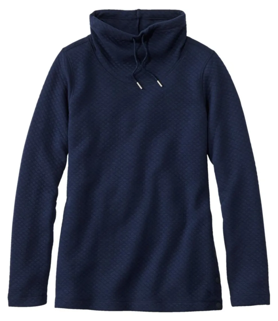 Online L.L.Bean "Women's SoftLight Quilted Top, Funnelneck Pullover"