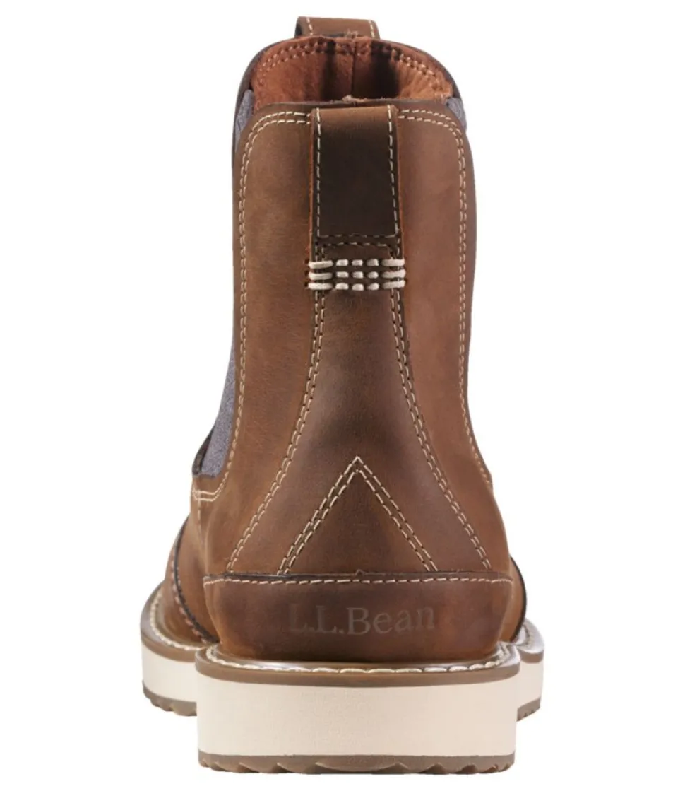 Cheap L.L.Bean "Women's Stonington Chelsea Boots, Leather" DarkOakwood