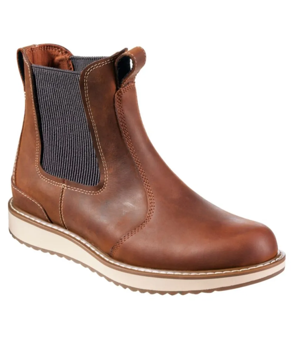 Cheap L.L.Bean "Women's Stonington Chelsea Boots, Leather" DarkOakwood