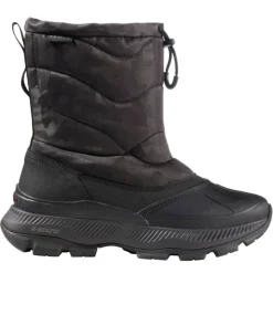 Outlet L.L.Bean "Women's Storm Chaser 6 Quilted Pull-On Boots, Waterproof Insulated" ClassicBlack