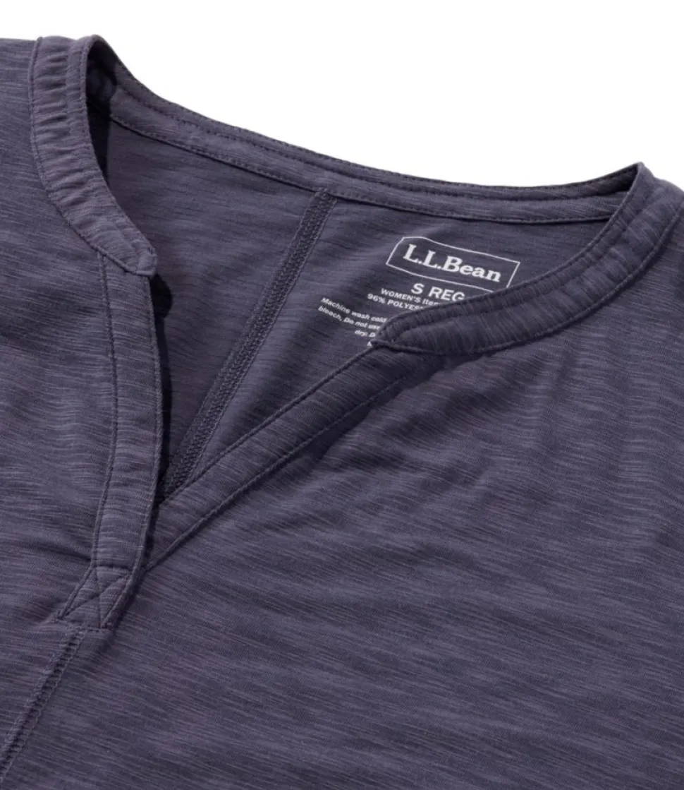 Shop L.L.Bean "Women's Streamside Tee, Short-Sleeve Splitneck"