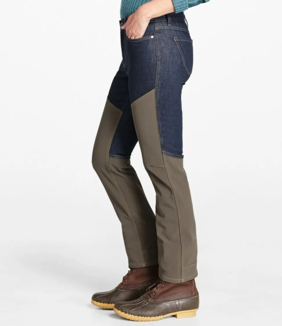 Shop L.L.Bean "Women's Stretch Briar Jeans, Mid-Rise" DarkIndigo/DarkAsh
