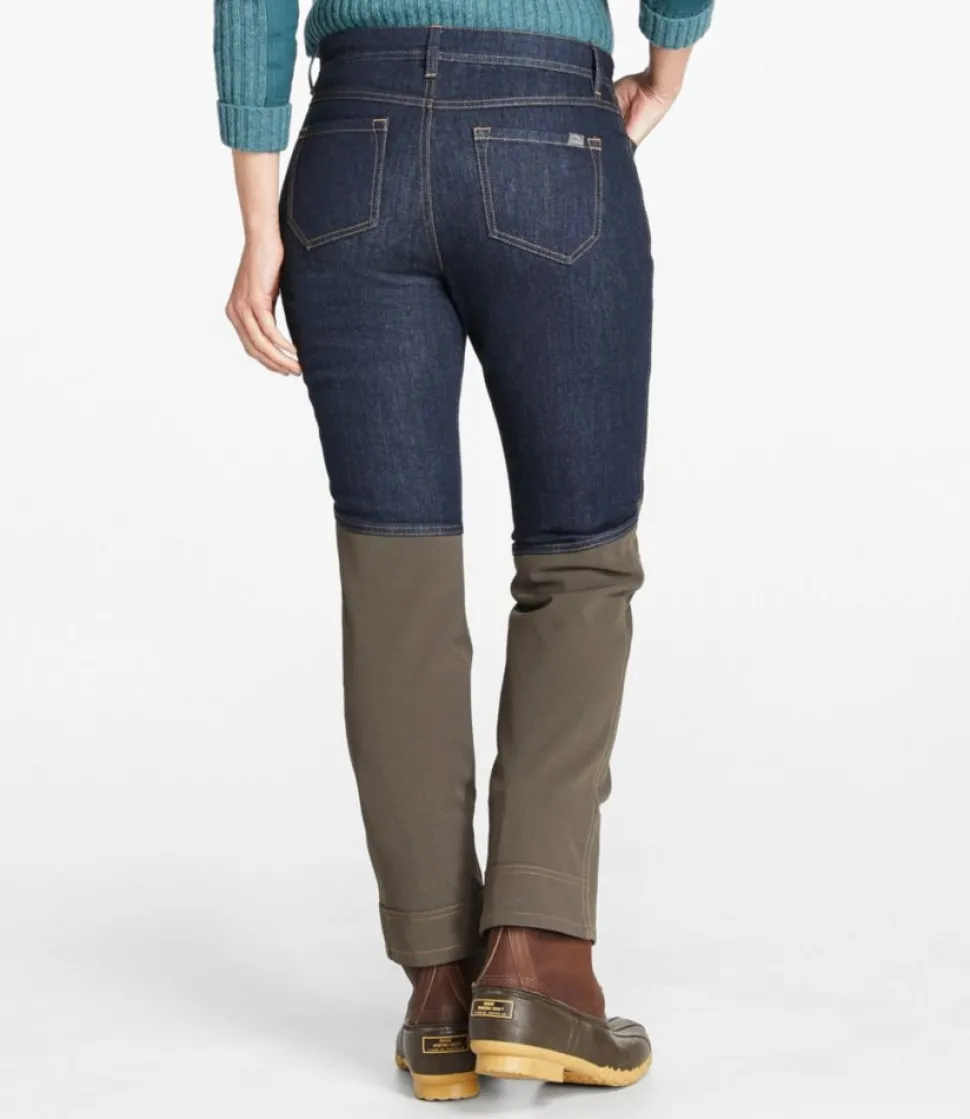 Shop L.L.Bean "Women's Stretch Briar Jeans, Mid-Rise" DarkIndigo/DarkAsh