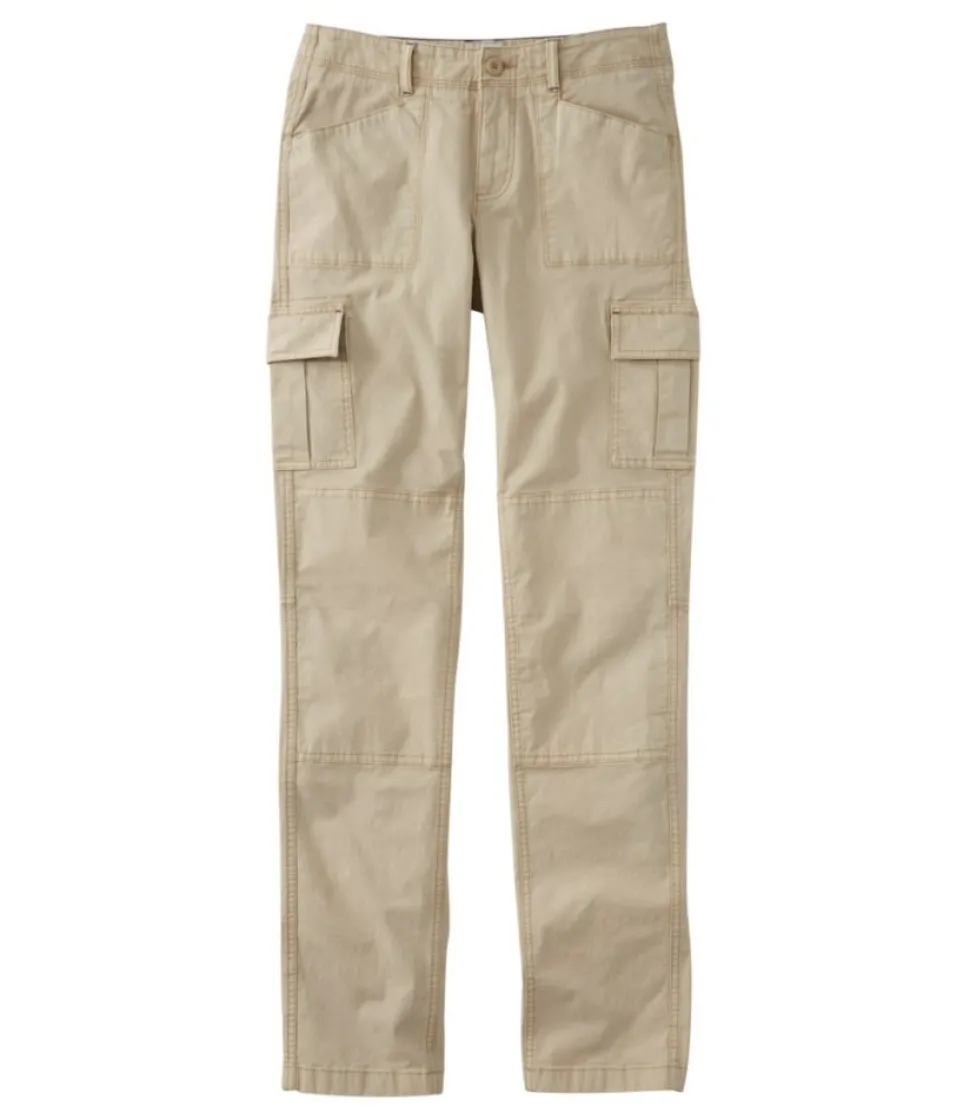 Clearance L.L.Bean "Women's Stretch Canvas Cargo Pants, Mid-Rise Straight-Leg"