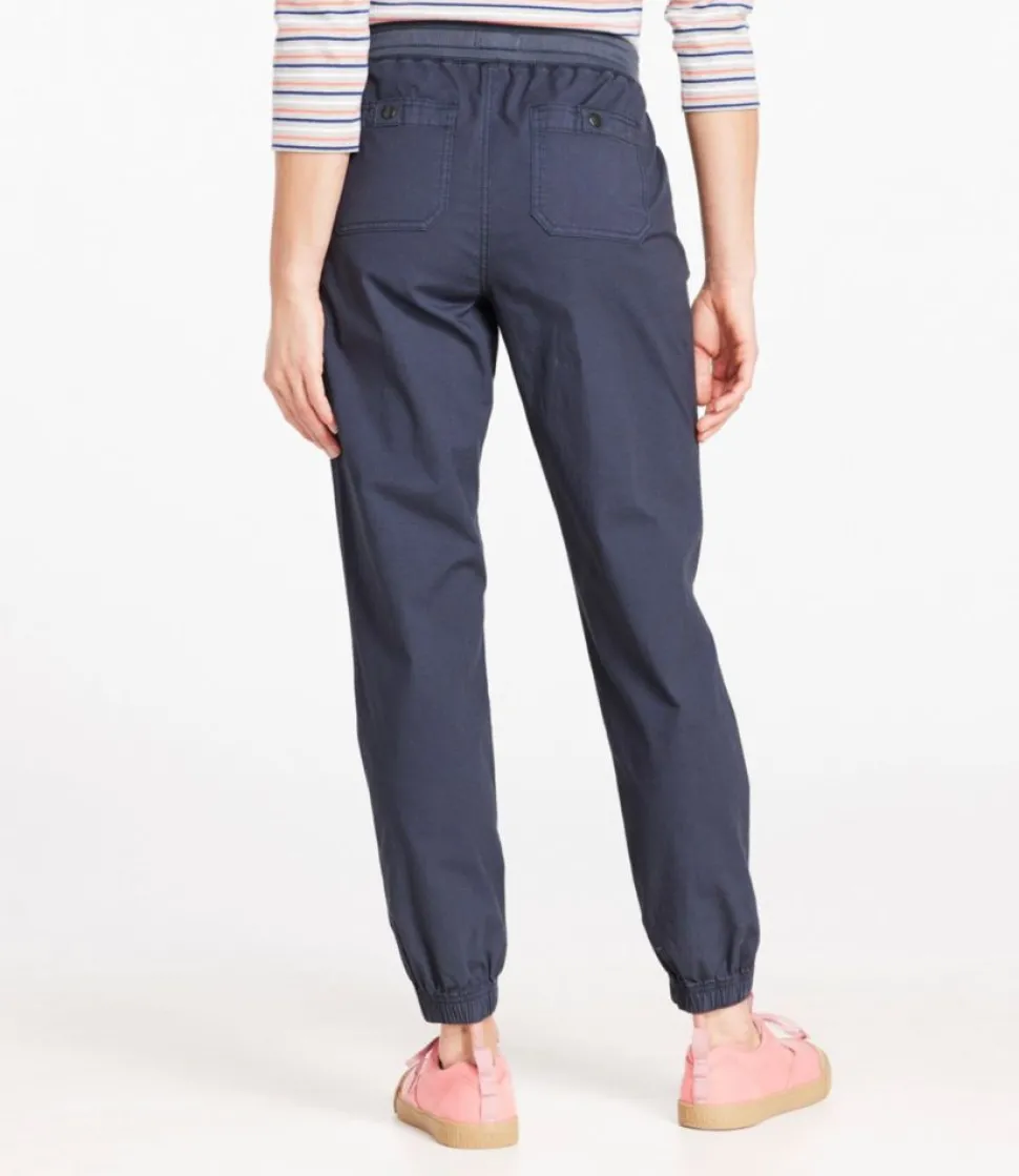 Fashion L.L.Bean "Women's Stretch Ripstop Pull-On Pants, Slim-Leg Jogger"
