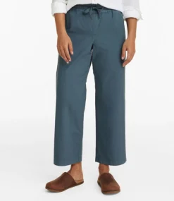 Sale L.L.Bean "Women's Stretch Ripstop Pull-On Pants, Wide-Leg Ankle"