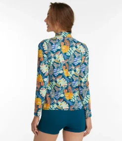 Online L.L.Bean "Women's SunSmart® UPF 50+ Sun Shirt, Quarter-Zip Print"