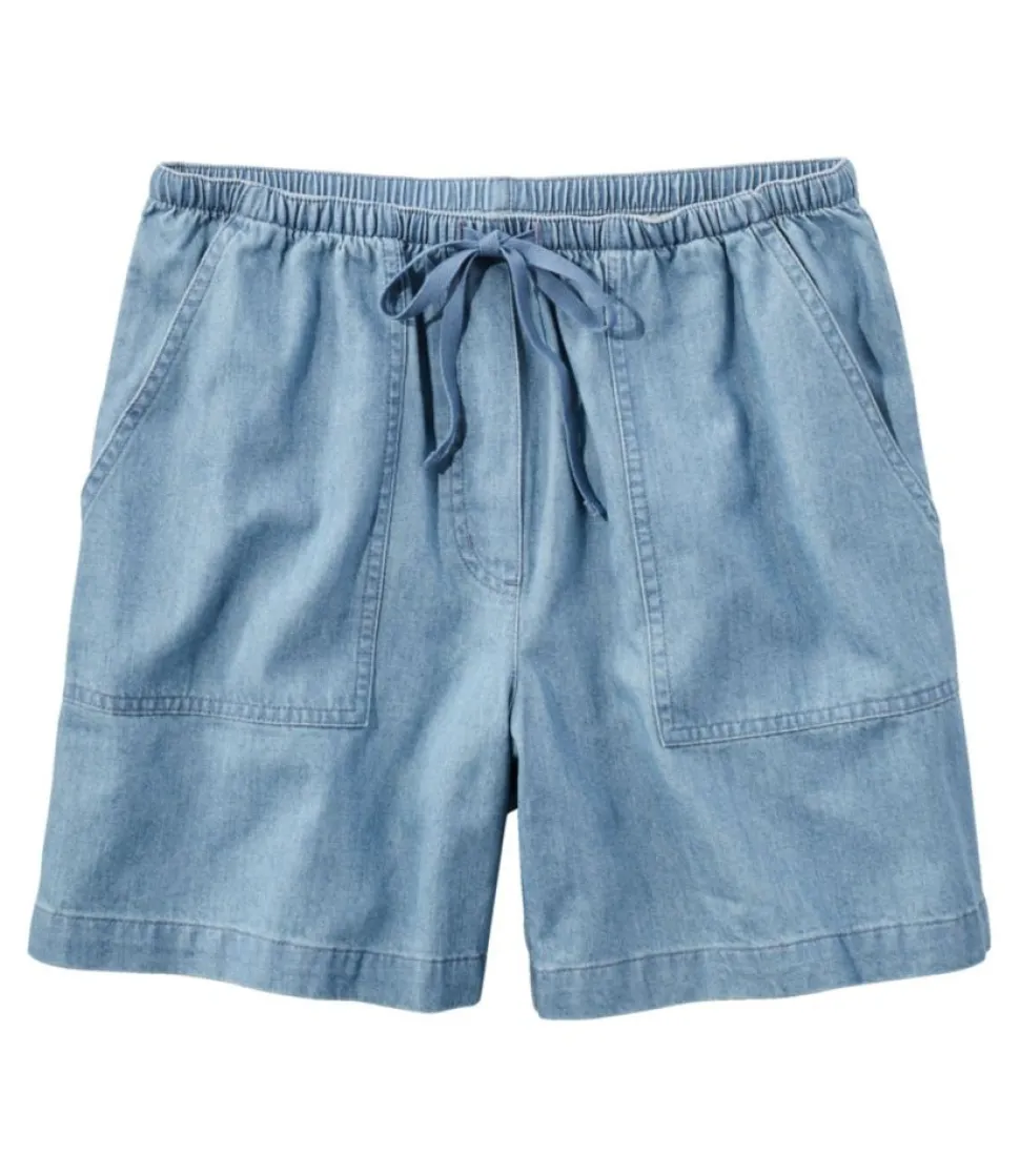 New L.L.Bean "Women's Sunwashed Denim Shorts"