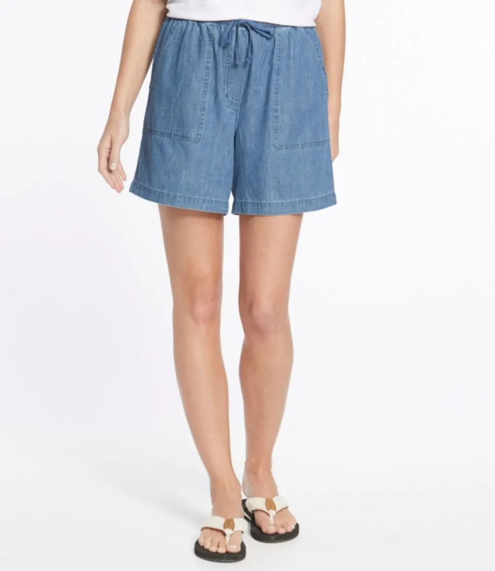 New L.L.Bean "Women's Sunwashed Denim Shorts"