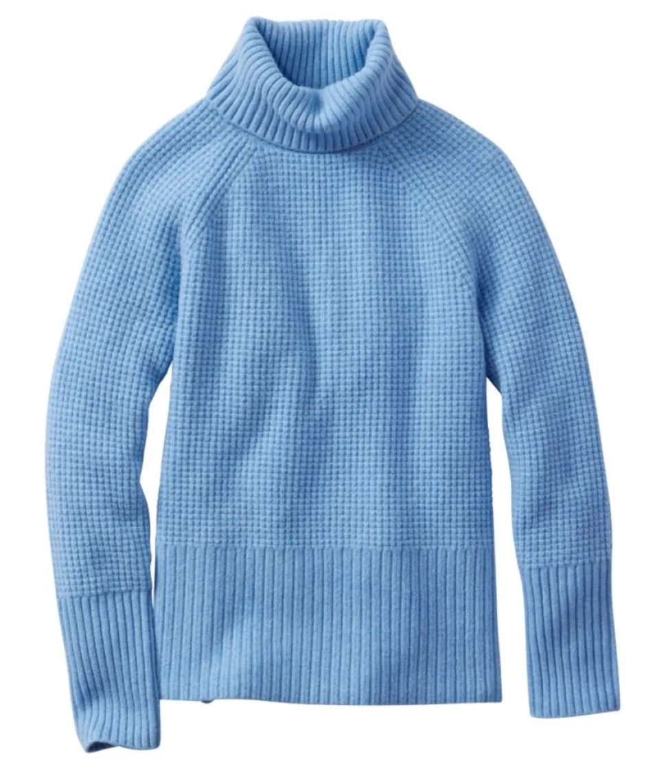 Outlet L.L.Bean "Women's SuperSoft Waffle Sweater, Turtleneck"