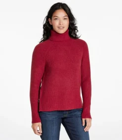 Outlet L.L.Bean "Women's SuperSoft Waffle Sweater, Turtleneck"
