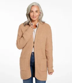 Best Sale L.L.Bean "Women's SuperSoft Waffle Sweater, Coatigan"