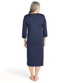 Hot L.L.Bean "Women's Supima Cotton Nightgown, V-Neck Three-Quarter-Sleeve"