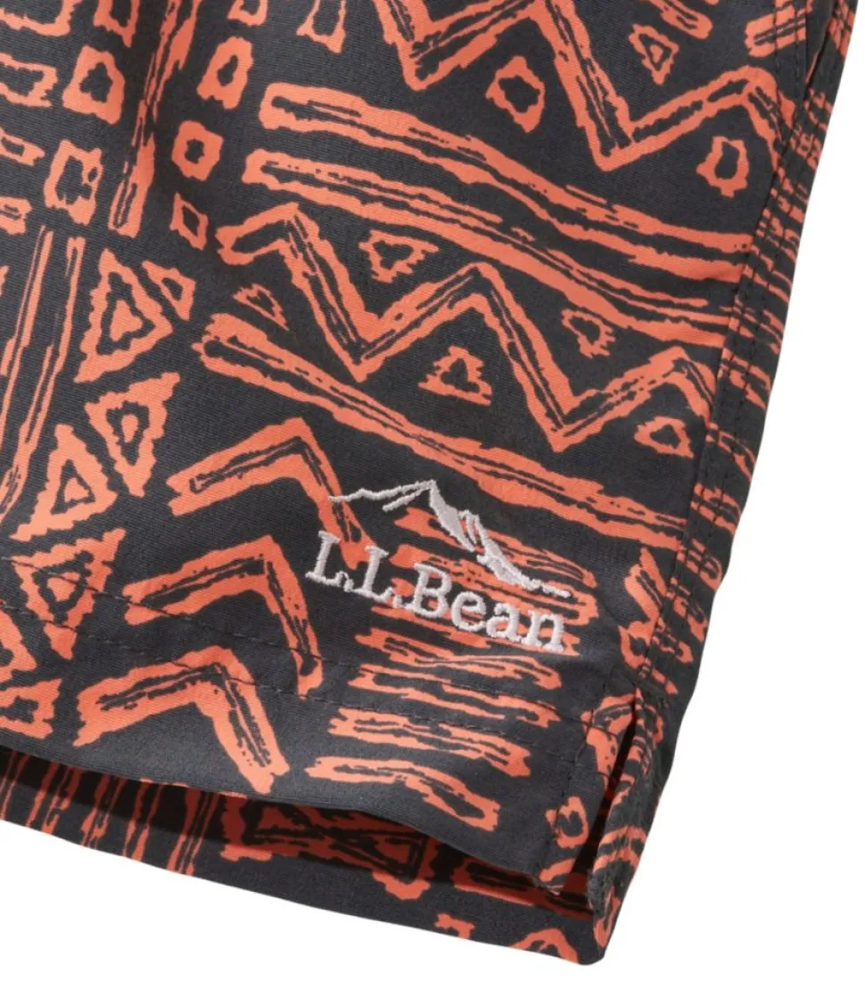 Store L.L.Bean "Women's Supplex Belted Shorts, Print" EmberGeoPrint/WildSalmon