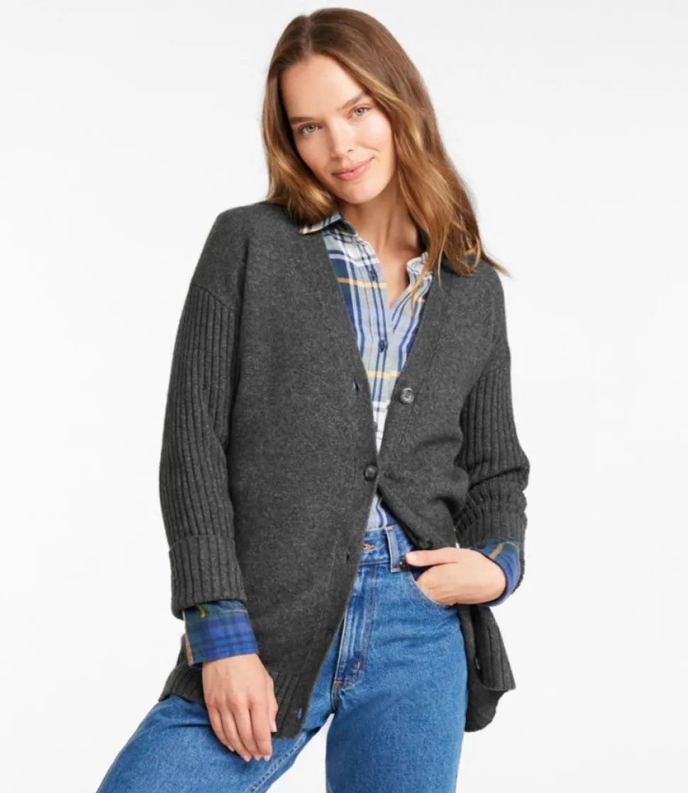Hot L.L.Bean "Women's The Essential Sweater, Cocoon Cardigan"