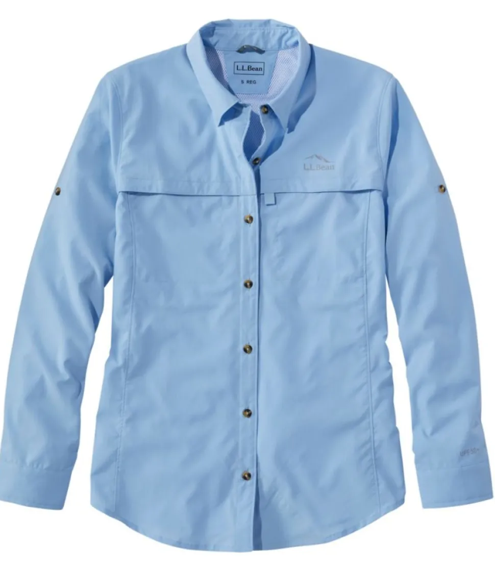 Best Sale L.L.Bean "Women's Tropicwear Shirt, Long-Sleeve"