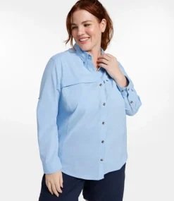Best Sale L.L.Bean "Women's Tropicwear Shirt, Long-Sleeve"