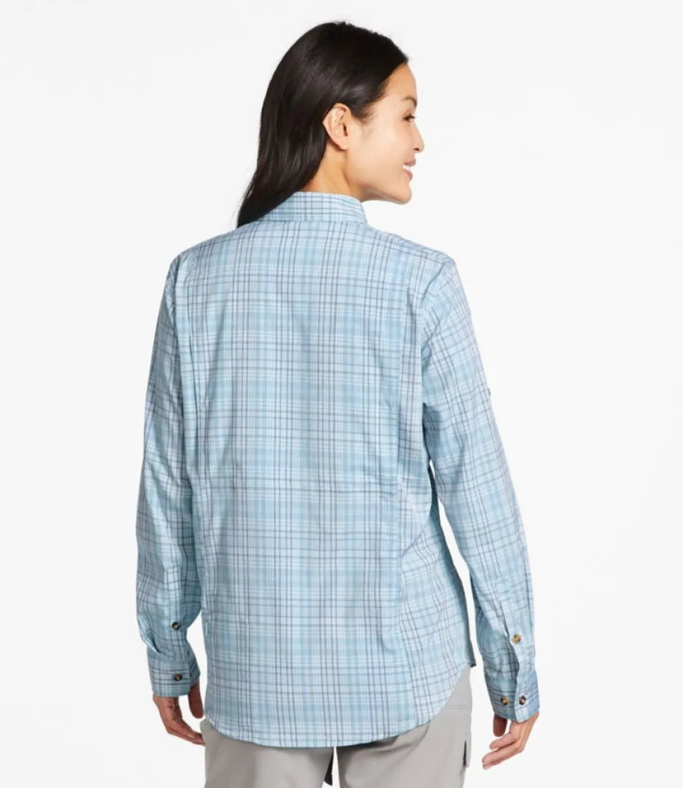 New L.L.Bean "Women's Tropicwear Shirt, Plaid Long-Sleeve"