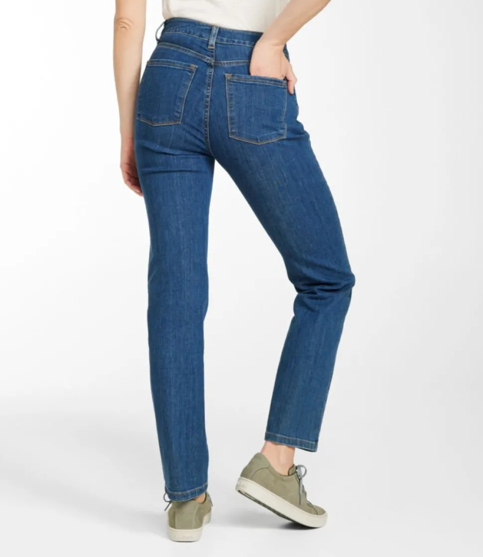 Shop L.L.Bean "Women's True Shape Jeans, High-Rise Straight-Leg"