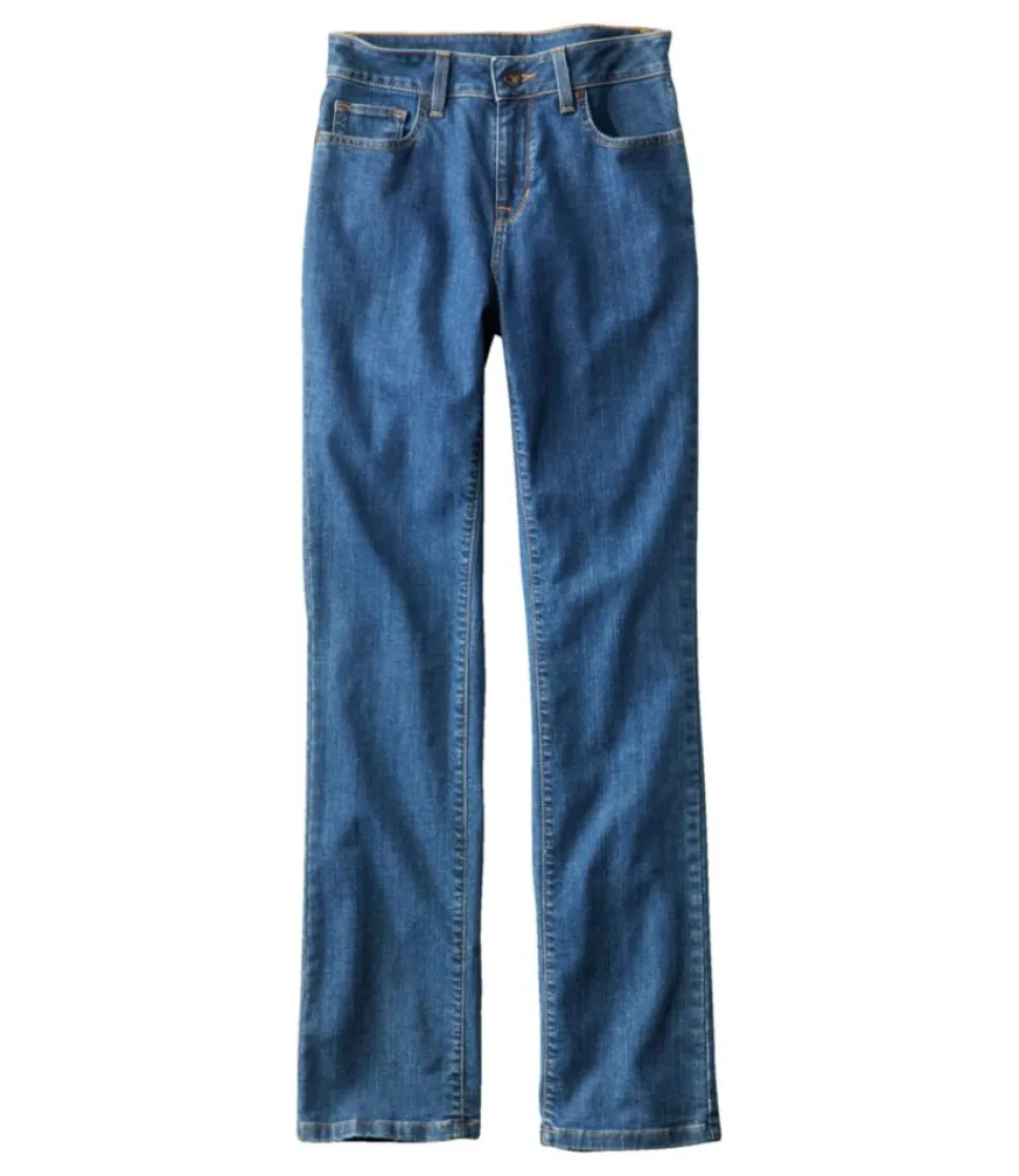 Shop L.L.Bean "Women's True Shape Jeans, High-Rise Straight-Leg"