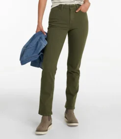 Online L.L.Bean "Women's True Shape Jeans, High-Rise Straight-Leg Colors"