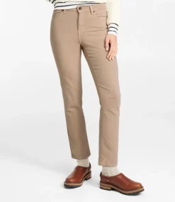 Sale L.L.Bean "Women's True Shape Jeans, High-Rise Slim-Leg Ankle Colors" LightAlmond