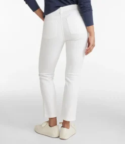 Sale L.L.Bean "Women's True Shape Jeans, High-Rise Slim-Leg Ankle Colors" LightAlmond
