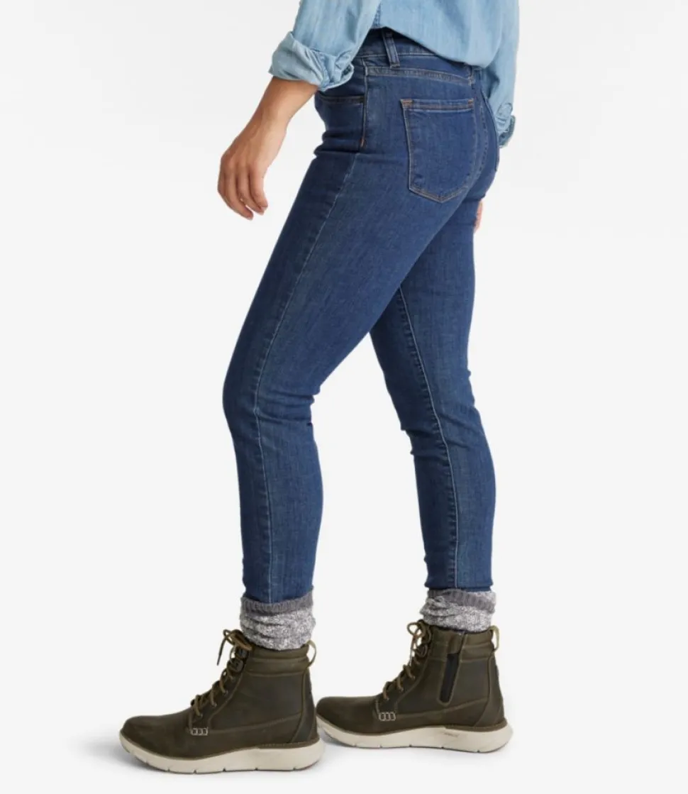 Discount L.L.Bean "Women's True Shape Jeans, High-Rise Skinny-Leg"