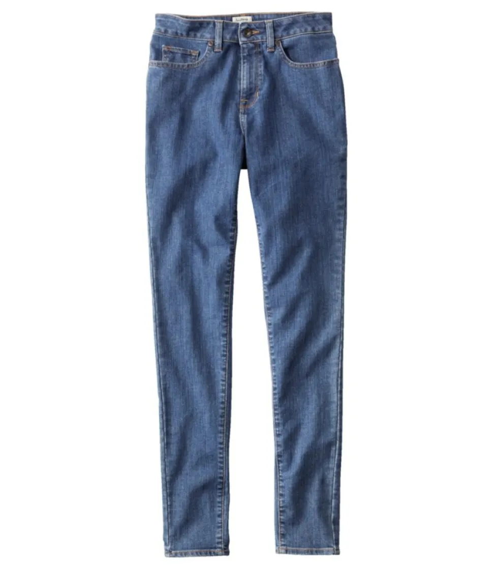 Discount L.L.Bean "Women's True Shape Jeans, High-Rise Skinny-Leg"