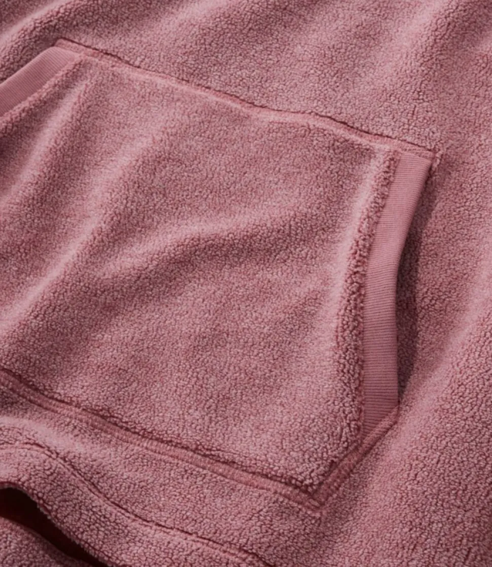 New L.L.Bean "Women's Tumbled Sherpa, Hooded Pullover"