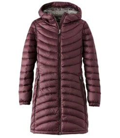 Shop L.L.Bean "Women's Ultralight 850 Down Hooded Coat, Three-Quarter Length"