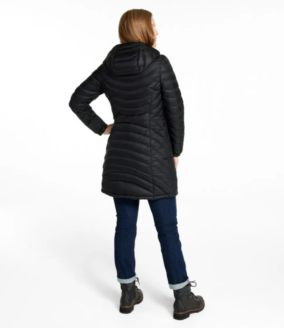 Shop L.L.Bean "Women's Ultralight 850 Down Hooded Coat, Three-Quarter Length"