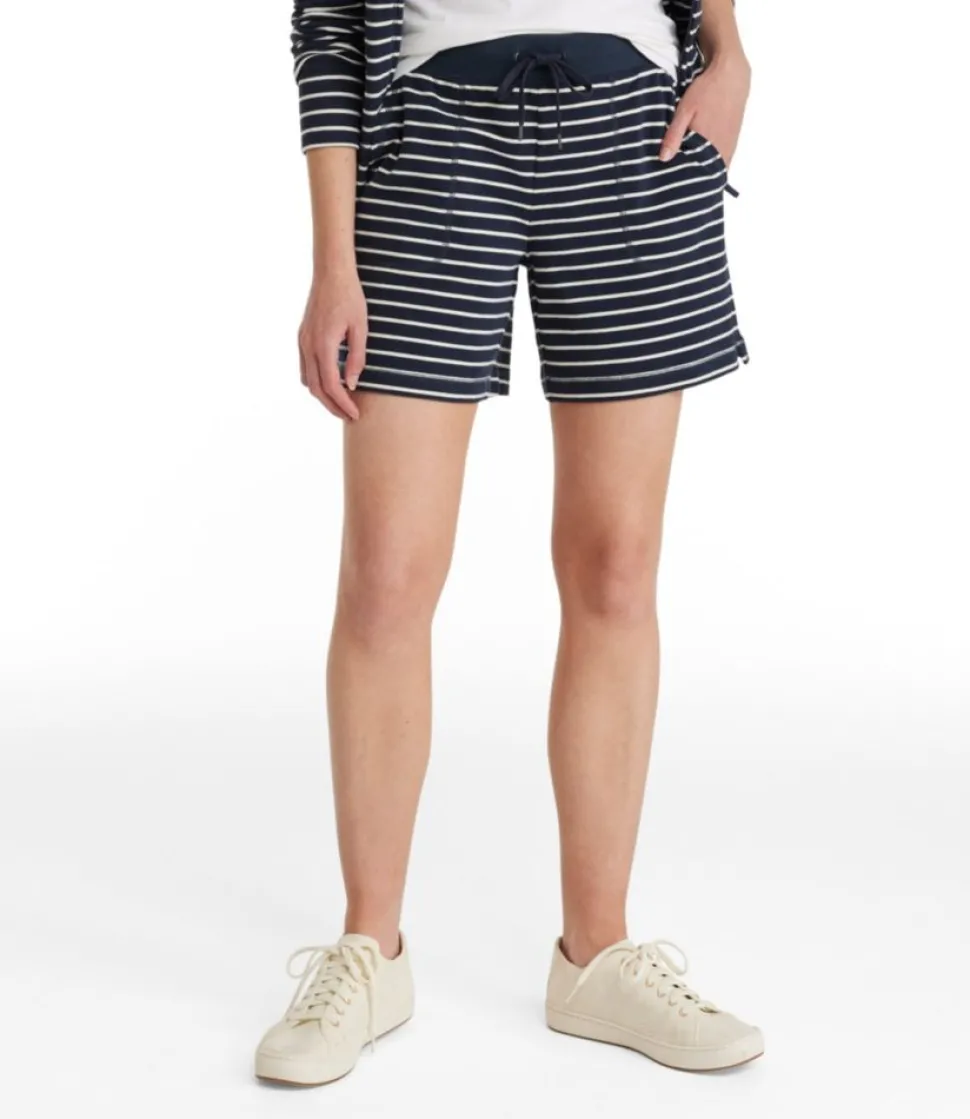 Flash Sale L.L.Bean "Women's Ultrasoft Sweats 6" Shorts, Stripe"